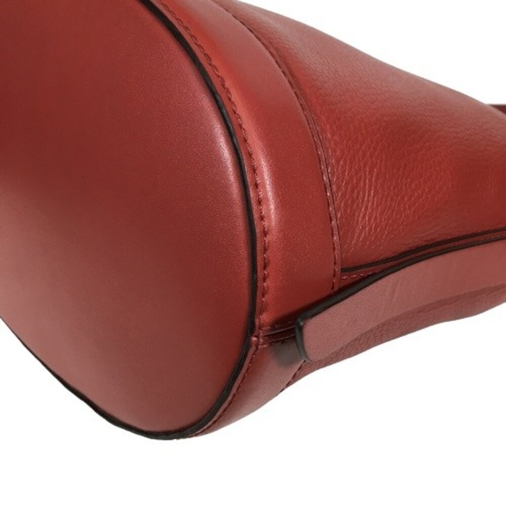 Michael Kors Reese Red Terracotta Pebbled Leather Hobo Shoulder Bag MRP $358 - Picture 12 of 16